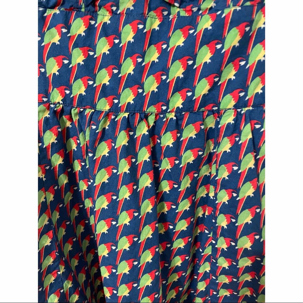 Eshakti tropical parrot print bow front dress 8P - Picture 4 of 7